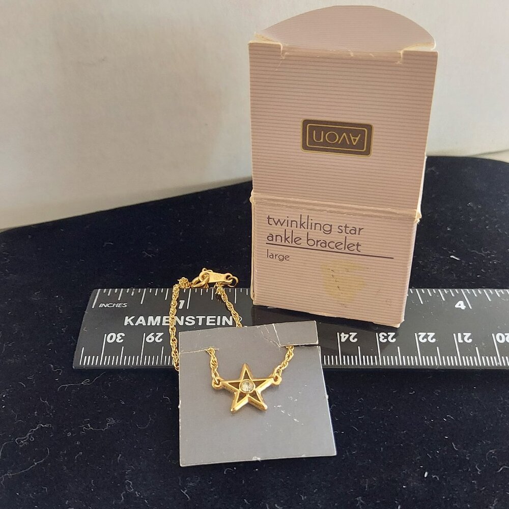 Vintage Avon Twinkling Star Ankle Bracelet